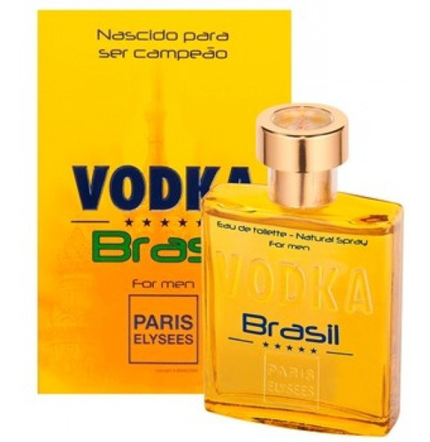 Perfume Vodka Brasil Amarelo 100 Ml Paris Elysees Importado