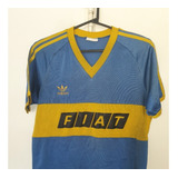 Camiseta Boca Juniors adidas Fiat 1991 Manga Corta Talle 2