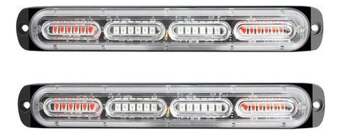 2 Piezas Coche Camión 24 Led Barra De Luz Intermitente