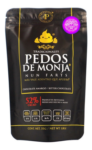Pedos De Monja Chocolate Amargo 51g