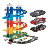 Combo Garage De 4 Rampas Duravit + 3 Autos Hot Wheels