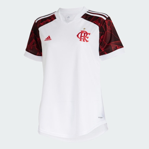 Camisa Feminina Flamengo adidas Ii 2021 2022 Branca Gr4280