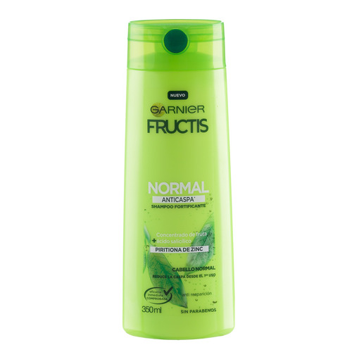 Shampoo Garnier Fructis Anticaspa Normal En Botella De 350ml Por 1 Unidad