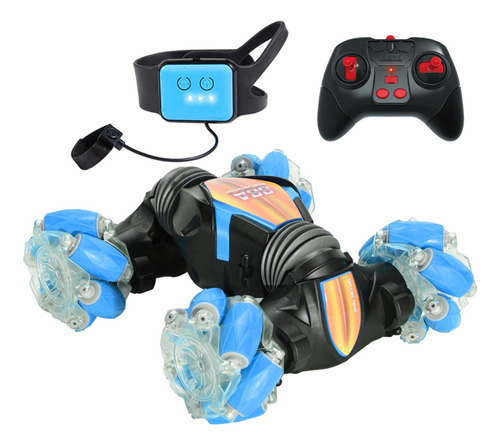 Genial Coche Con Control Remoto Led Stunt Rc, Sensor De Gest