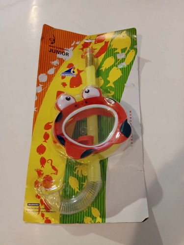 Mascara Snorkel Antiparra Con Ojos Infantil