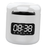 Altavoz Bluetooth Reloj Alarma Pantalla Digital Portátil