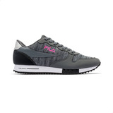 Zapatillas Fila Euro Jogger Color Grafito/plata/rosa - Adulto 37 Ar