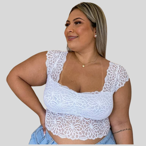 Cropped Plus Size Renda (prih)