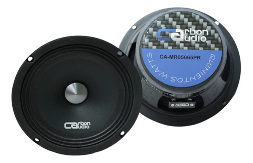 Bocina Tipo Coaxial Carbon Audio Ca-mr05065pr Para Auto/camioneta Color Negro De 4 6.5  X 65  X 6.5   X 2 Unidades 