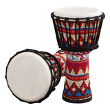 Tambor Africano Portátil Con Patrones De Djembe Africano D