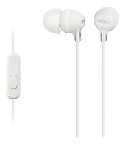 Fone De Ouvido In-ear Sony Ex Series Mdr-ex15ap Branco