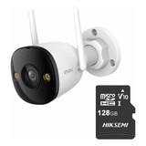 Imou Cámara Ip Bullet 3 Ipc-s3en-5m0we-plus-128 Wifi 5 Mp Full Color Imou Sense Visión Nocturna Inteligente Audio Dos Vías Con Microsd 128gb Disuasión Activa 30 Mts De Ir 5m0we Máxima Seguridad