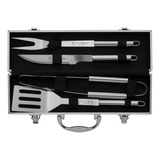 Kit Churrasco 4 Peças Inox Personalizado