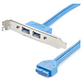 Adaptador De Placa De Ranura Hembra Usb 3.0 A De Puerto 2 - 