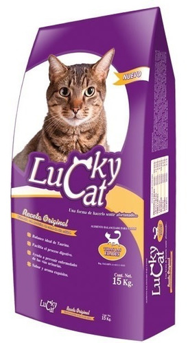 Lucky Cat 15kg. Croqueta Alimento Gato Todas Las Edades