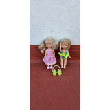 Dos Mini Muñecas Barbies De 10cm Incluye Binoculares