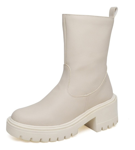 Bota Salto Feminino Cano Médio Veludo Marrom Original Dubuy