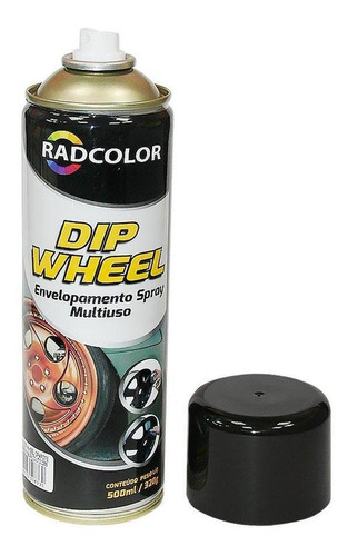 Tinta Spray Envelopamento Liquido Dip Wheel 500ml Grafite