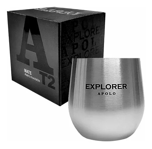 Mate Térmico Clásico Explorer Apolo 193 Ml Acero Inoxidable Plata