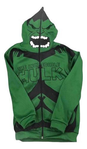 Jaqueta Moletom Blusa De Frio Casaco Hulk Infantil