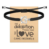 Tgbje Pulsera Con Dije De Símbolo De Adopción Pulsera Del Dí