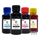 Kit 400ml Tinta Compatível Impressora Epson L395 L3110 L3150