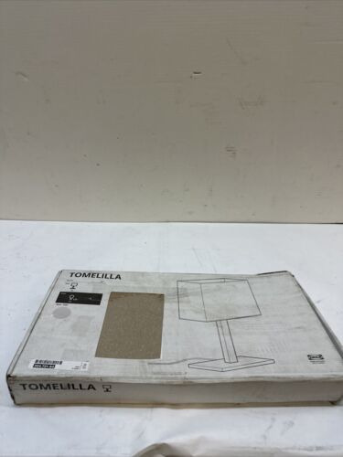 Ikea Tomelilla Silver Table Lamp 20   Rectangular White  Dda