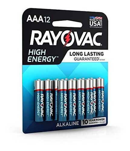 Pilas Alcalinas Aaa De Alta Energía Rayovac