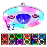 Lampara Rgb Musical Bluetooth Doble Parlante 36w 110v