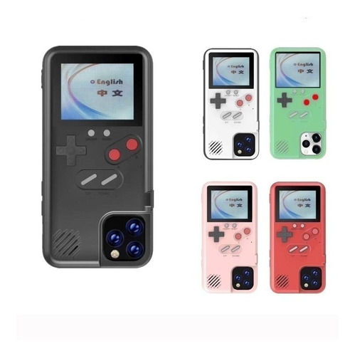 Funda Game Boy Con Pantalla De Colores Para iPhone 11 12 13