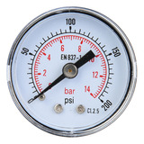 Manómetro Mecánico Para Aire, Aceite Y Agua, 1/8 De Pulgada