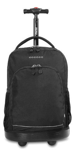 Mochila Con Ruedas Para Ninos Y Adultos, Negro