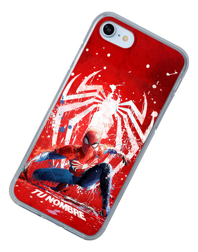 Funda Para iPhone Spiderman Personalizado Nombre
