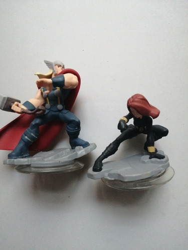 Thor Y Viuda Negra 2 Figuras Disney Infinity Marvel Checalas