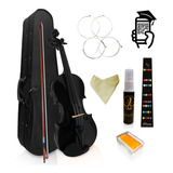 Kit Violín 4/4 Completo Madera Pino Divarius