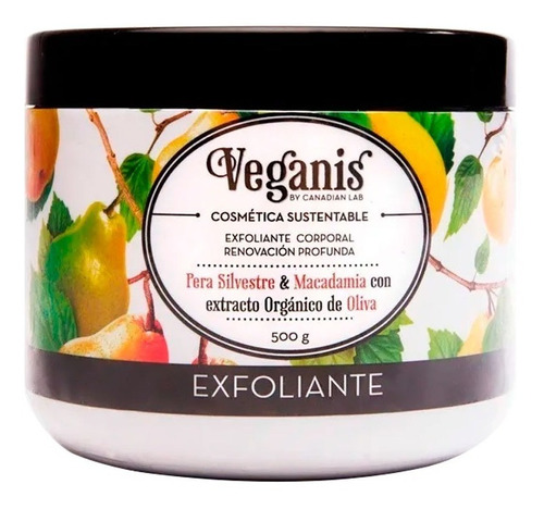 Exfoliante Corporal Pera Y Macadamia Veganis Vegano X 500