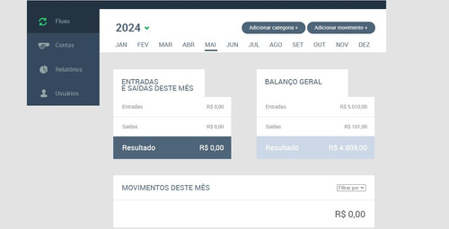 Livro Caixa 2021 Fluxo De Caixa Completo Script Php