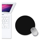 Mouse Pad Redondo Preto Básico Home Office Mousepad Cor Personalizado Desenho Impresso Fnatic
