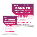 Kit Banner Personalizado Completo Medida De 2 90x95 2 60x40