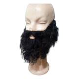 Barba Postiza Simil Jesus Negra Elastico By La Parti Wigs