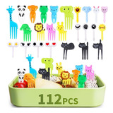 112pcs Food Picks For Kids, Seansda Fun Kids Food Picks For