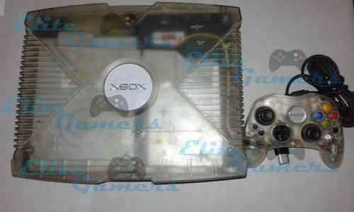 Xbox Clasico Crystal Con 4 Juegos Conker, Ninja Gaiden