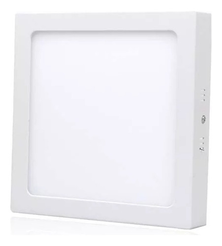 Foco Panel Plafón Led 24w Sobrepuesto Cuadrado Luz Frío 