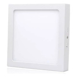 Foco Panel Plafón Led 24w Sobrepuesto Cuadrado Luz Frío 