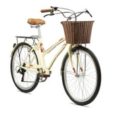 Bicicleta Olmo Amelie Plume Rapide 6 Vel. Aluminio Crema