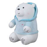 Peluche Polar Peluche Escandalosos Con Capucha Miniso  We Bare Bears Blanco