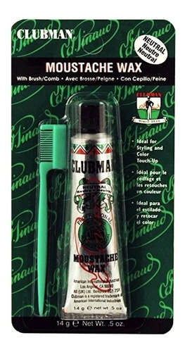 Cera Para Bigote Incolora Clubman Ideal Mostacho Y Barba 14g