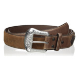 Nocona Belt Co. Top Hand Diamond Para Hombre, Marrón Medio, 