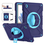 Funda Híbrida Azul Para Samsung Galaxy Tab A8 X200