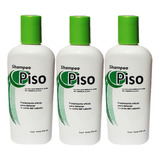 3 Shampoo Piso Anti Caída, Crecimiento Cabello, 100% Natural